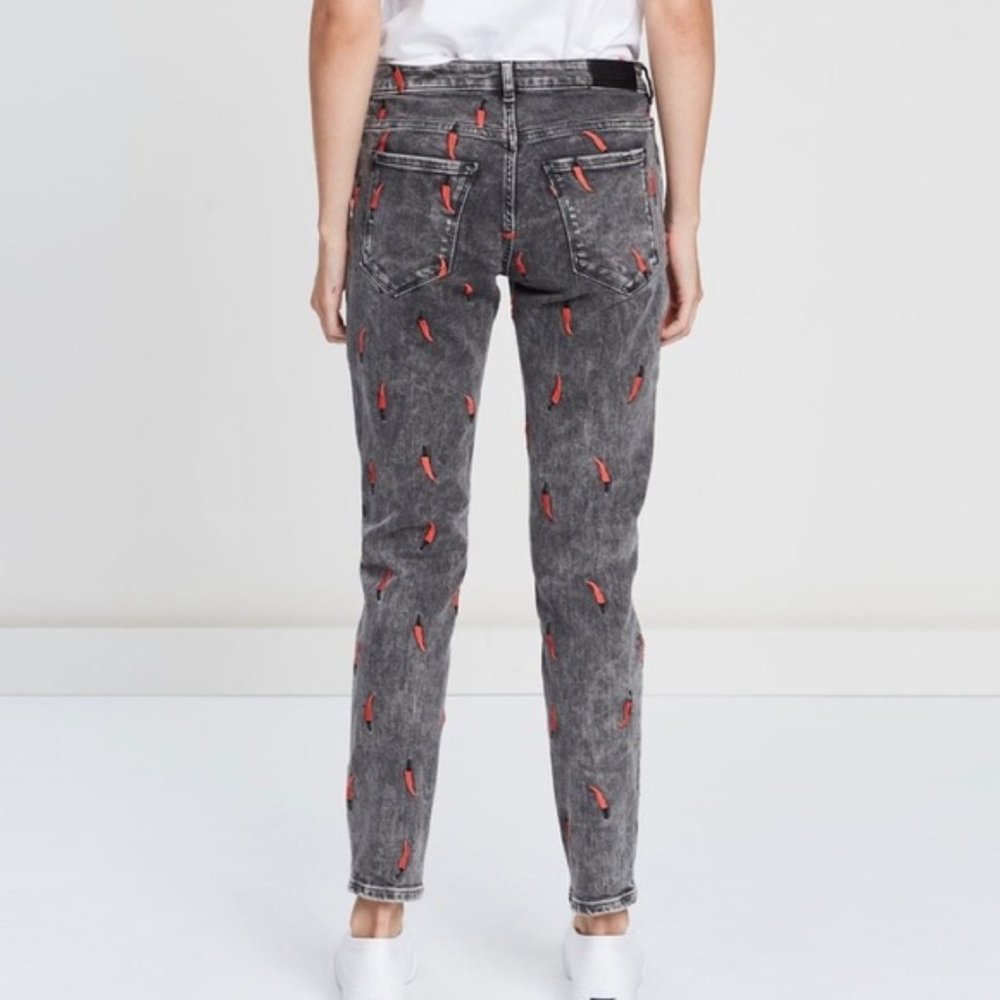 Scotch & Soda Petit Ami Slim Boyfriend Fit Chilli Jeans